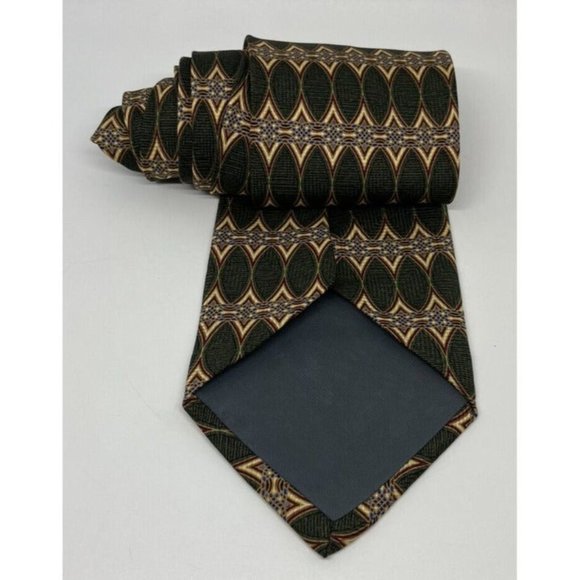 Barbara Blank New York Mens Neck Tie Multicolor Geometric Tie All Silk Handmade - Picture 6 of 10